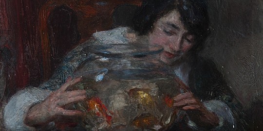 The Goldfish Bowl - Charles Hodge Mackie RA, RSA, SSA